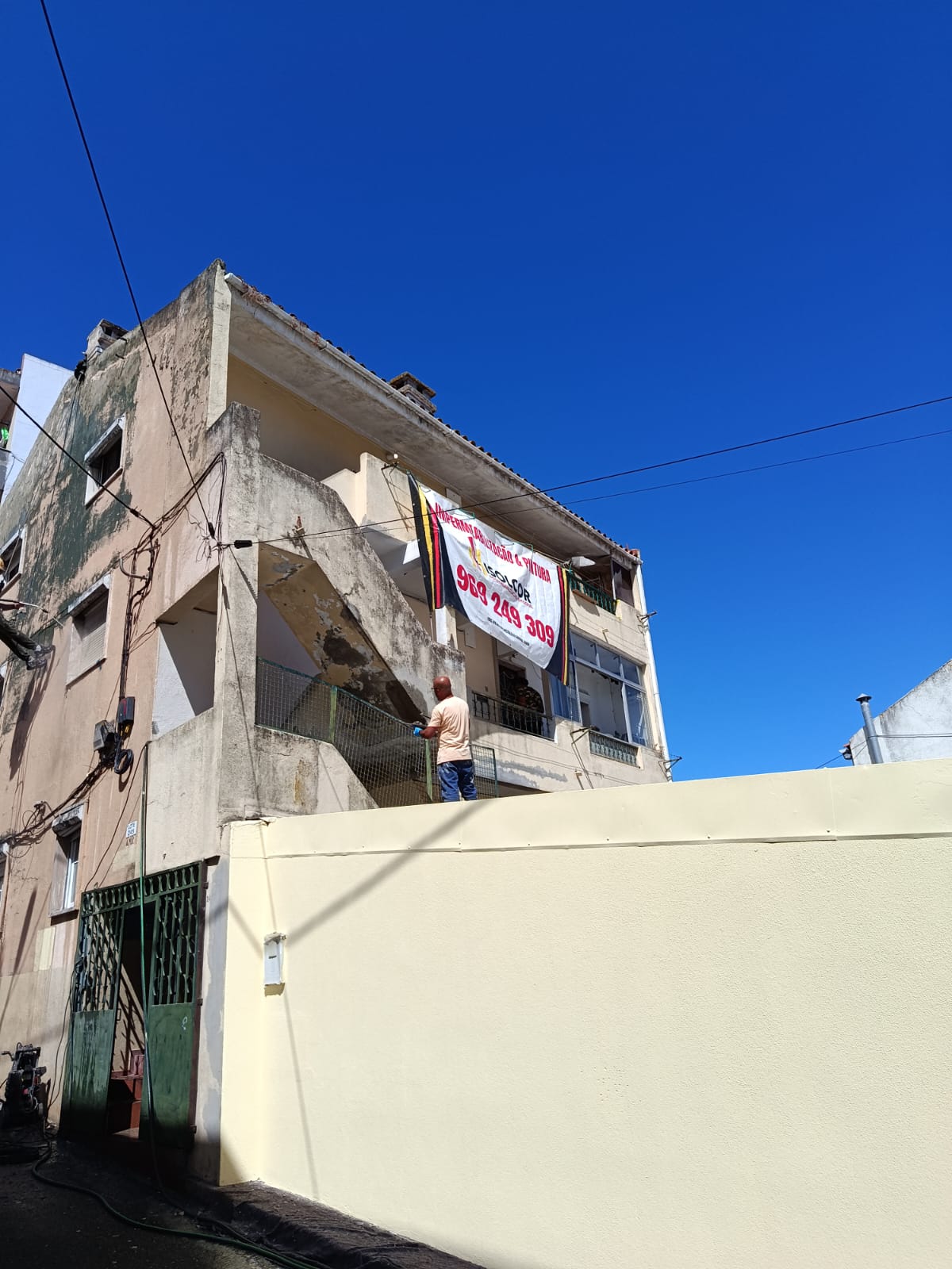 Vivenda antes da pintura